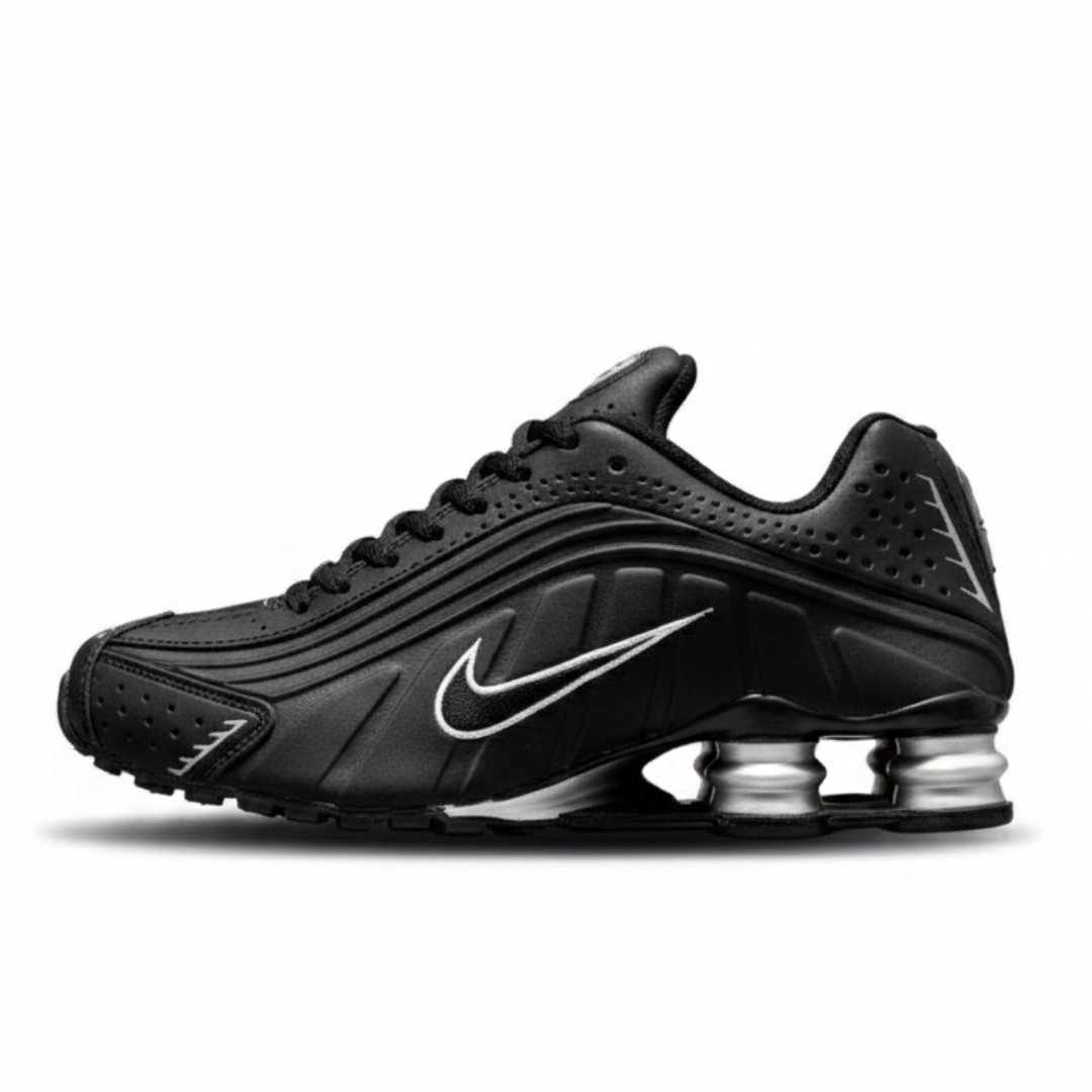 Tênis Nike R4 – Preto Cinza Linha Premium