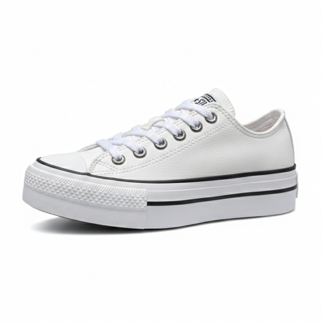 Tênis All Star Plataforma Branco Pu