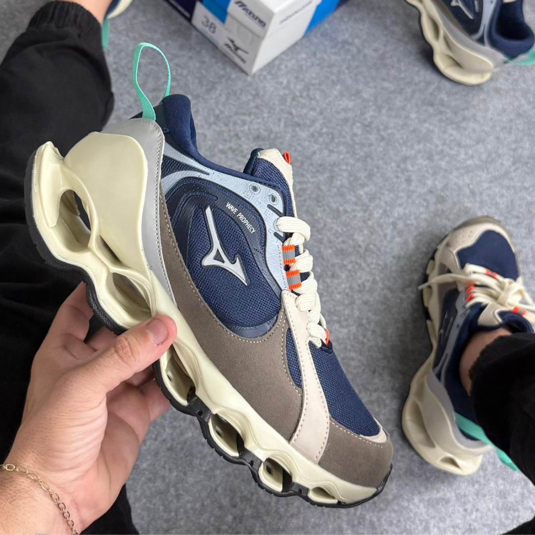 Tênis Mizuno Wave Beta 2 –  Bege Marinho