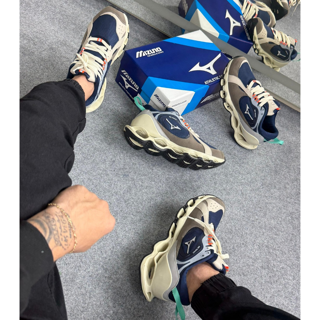 Tênis Mizuno Wave Beta 2 –  Bege Marinho