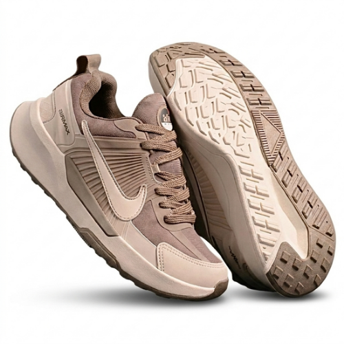 Tênis Nike Masculino Creme Marrom