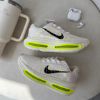 Tênis Nike Vomero 18 – Creme/Verde Linha Premium