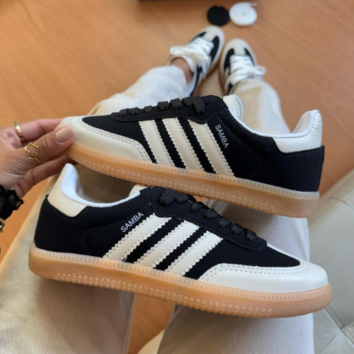 Adidas Samba Preto/Branco — Edição Premium