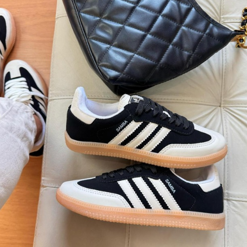 Adidas Samba Preto/Branco — Edição Premium