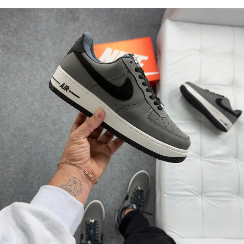 Nike Air Force — Grafite/Branco/Preto
