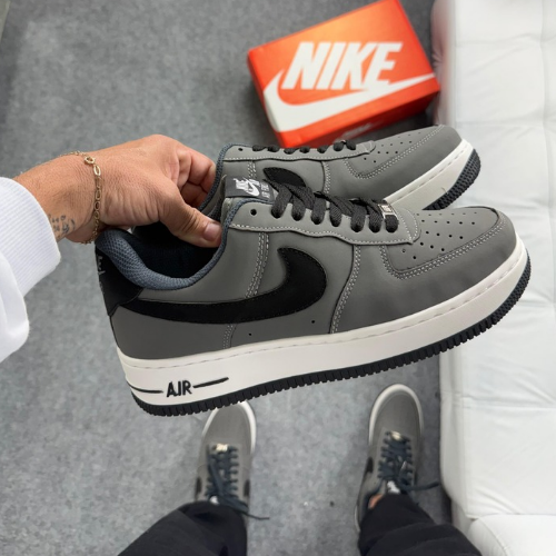 Nike Air Force — Grafite/Branco/Preto