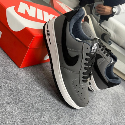 Nike Air Force — Grafite/Branco/Preto