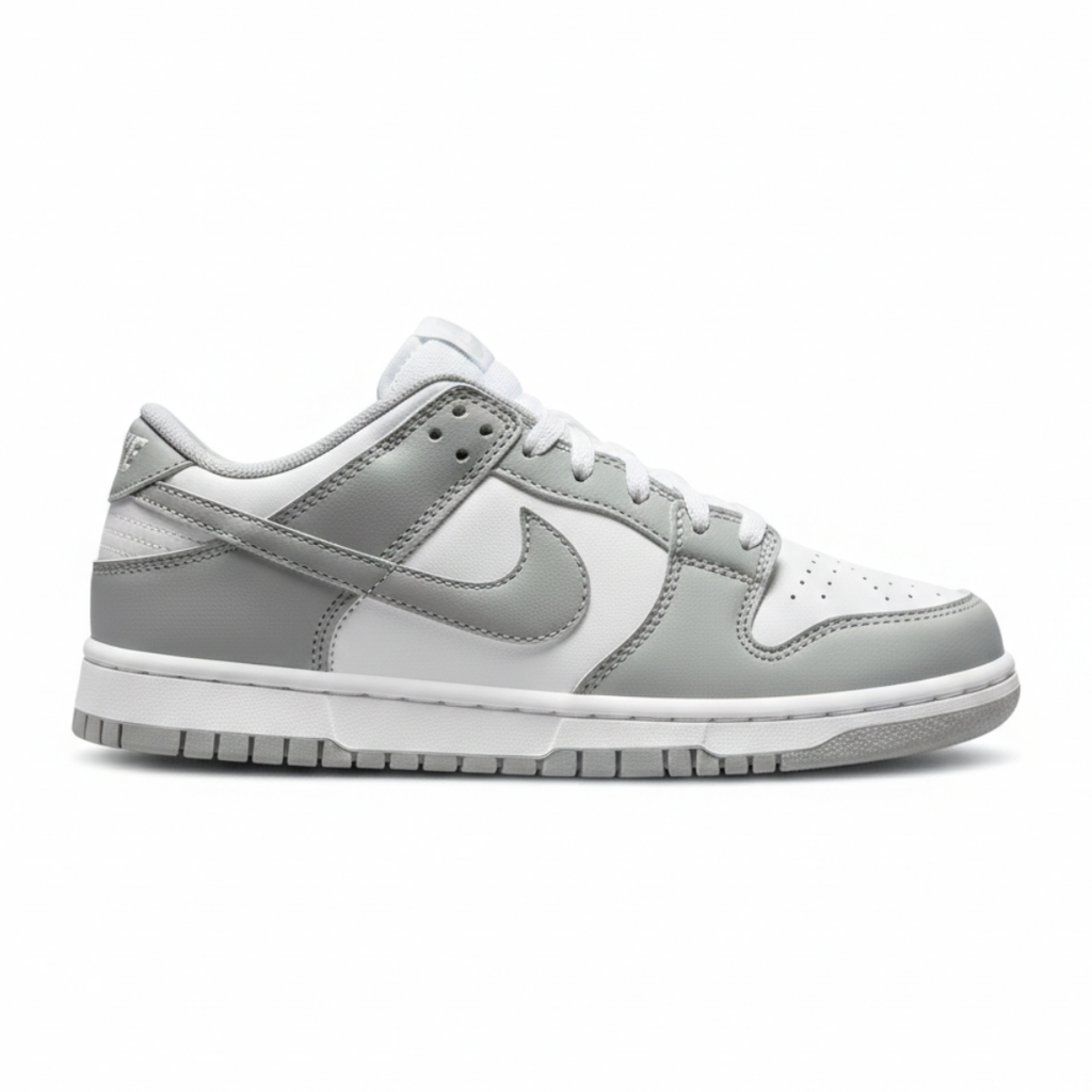 Tênis Nike Dunk Cinza Branco Unissex