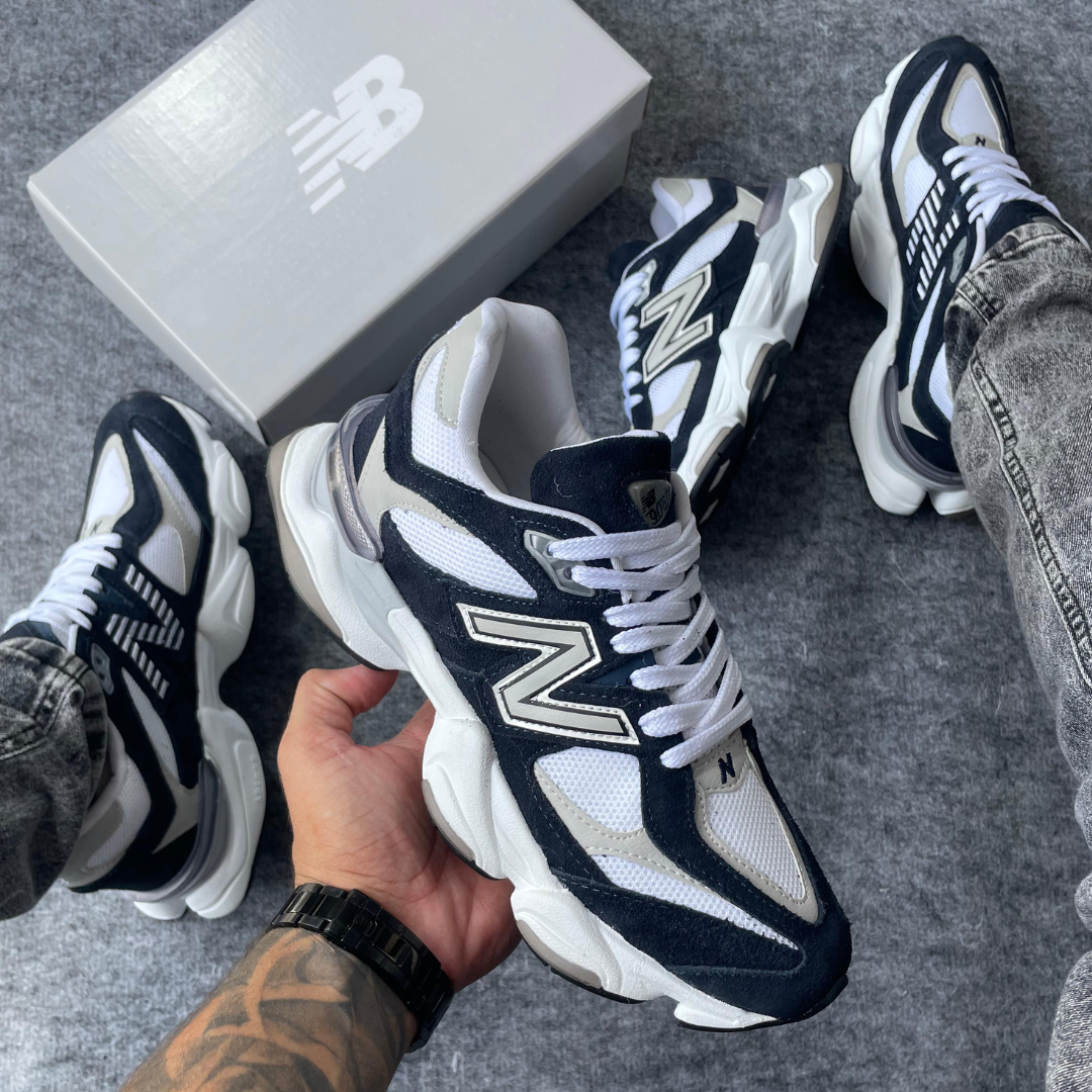New Balance 9060 – Nova Cor Branco Azul Marinho