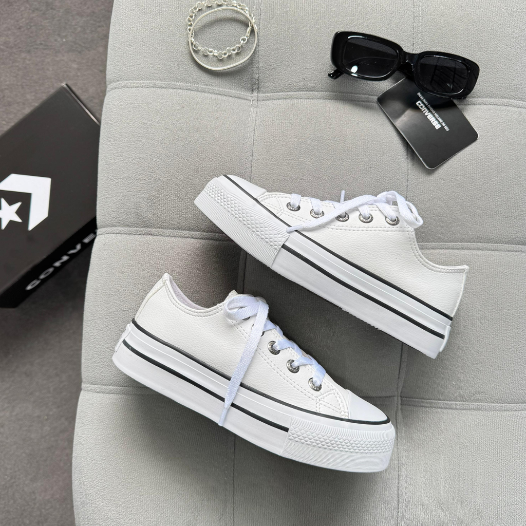 Tênis All Star Plataforma Branco Pu