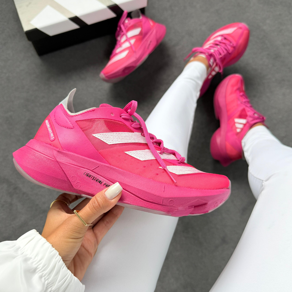 Adidas Adizero Adios Pro 3 – Pink/Branco Linha Premium