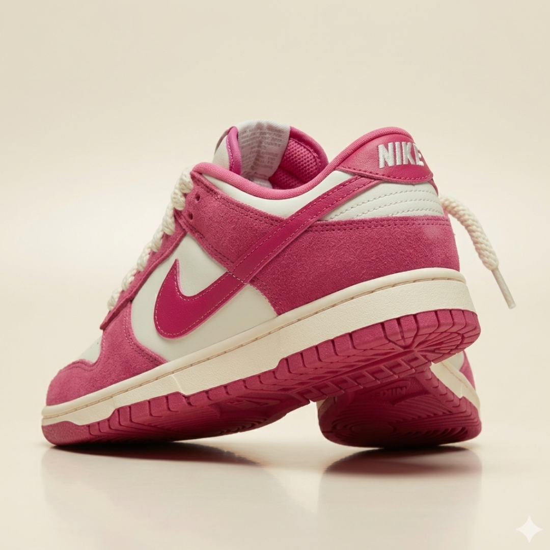Tênis Dunk Low Pink Creme – Linha Premium