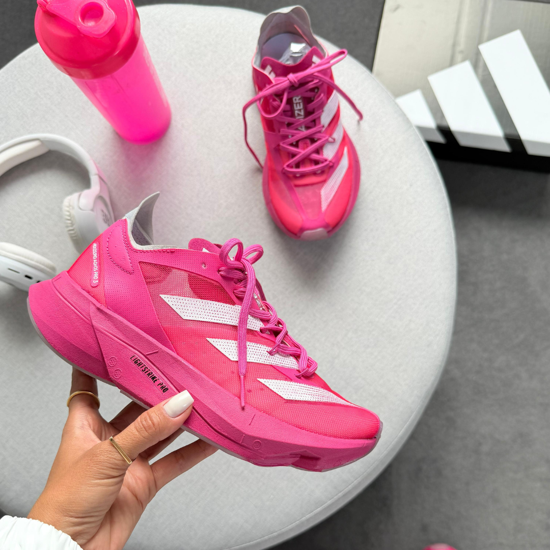 Adidas Adizero Adios Pro 3 – Pink/Branco Linha Premium