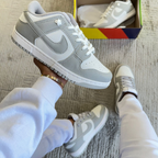 Tênis Nike Dunk Cinza Branco Unissex