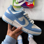 Tênis Nike Dunk Branco Azul Unissex