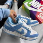 Tênis Nike Dunk Branco Azul Unissex