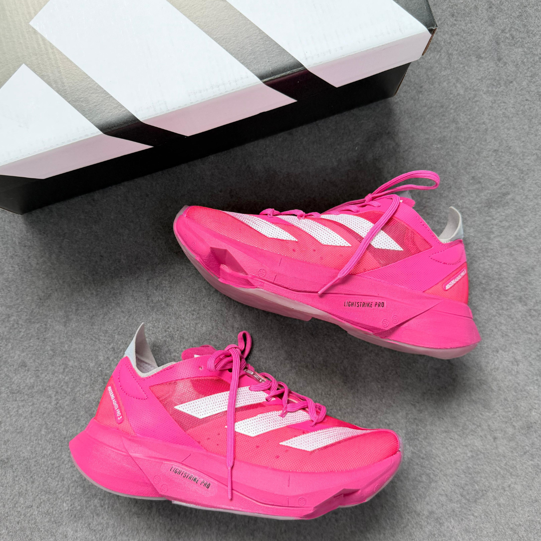 Adidas Adizero Adios Pro 3 – Pink/Branco Linha Premium